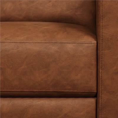 Yaheetech Faux Leather Recliner Sofa With Pocket Spring Brown 6 Yaheetech Faux Leather Recliner Sofa With Pocket Spring Brown - Image 6