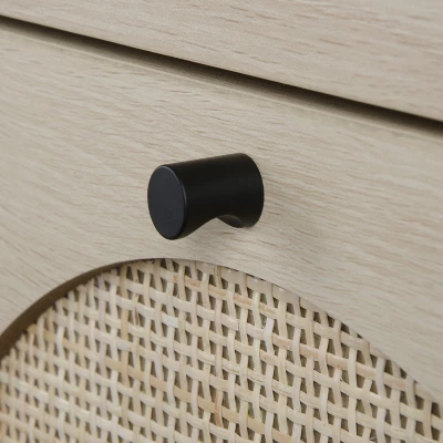 Arina Farmhouse Natural Rattan Vertical 4 With Deep Drawers Dresser-The Pop Maison 6 Arina Farmhouse Natural Rattan Vertical 4 With Deep Drawers Dresser-The Pop Maison - Image 6