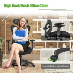 Costway Ergonomic High Back Mesh Office Chair W/ Adjustable Lumbar Support 12 Costway Ergonomic High Back Mesh Office Chair W/ Adjustable Lumbar Support -Furniture Haven Shop GUEST 1a2a3eca 4913 4542 8f1d c1fde8da39a3
