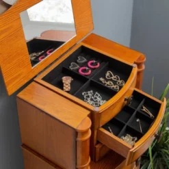 Marie Jewelry Armoire Oak - Powell Company -Furniture Haven Shop GUEST 1a76cec4 9264 4758 ac56 07ff79f97986