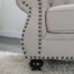 Irving Tufted Loveseat Light Gray - HOMES: Inside + Out 5 Irving Tufted Loveseat Light Gray - HOMES: Inside + Out -Furniture Haven Shop GUEST 1ac13a88 bd39 412c 9a77 6a1ab62b6709