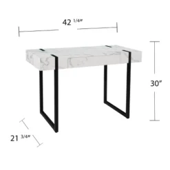 Wennan Modern Faux Marble Desk Black/White - Aiden Lane 21 Wennan Modern Faux Marble Desk Black/White - Aiden Lane -Furniture Haven Shop GUEST 1ad44a34 0079 4472 ad8d 43bd39c0cc48