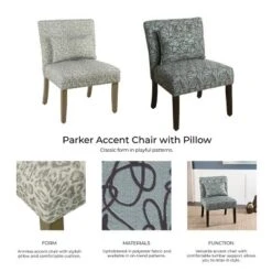Parker Accent Chair With Pillow - HomePop -Furniture Haven Shop GUEST 1adede27 f401 451d 9554 45595e5e61d5
