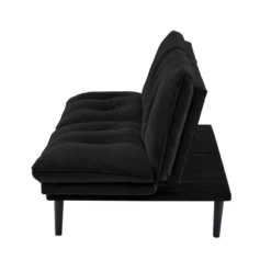 Finley Convertible Futon Sofa Bed Black - Serta -Furniture Haven Shop GUEST 1afffe4f ca5f 47e8 8e6a 814b01a4b79f