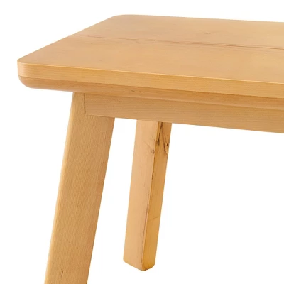 48" Shelburne Dining Bench Warm Natural - Alaterre Furniture 4 48" Shelburne Dining Bench Warm Natural - Alaterre Furniture - Image 4