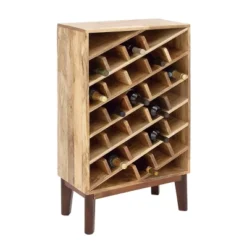 Modern Wood Wine Rack Brown - Olivia & May 28 Modern Wood Wine Rack Brown - Olivia & May -Furniture Haven Shop GUEST 1bf08d94 4f90 46cd a9af aedf48151710