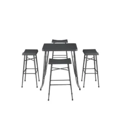 5pc Gilbert Pub Dining Set Gray - Boraam