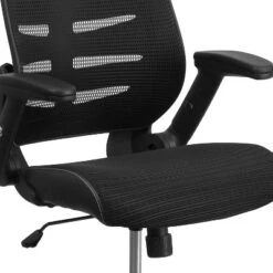 Emma And Oliver High Back Black Mesh Swivel Ergonomic Office Chair With Adjustable Flip-Up Arms 13 Emma And Oliver High Back Black Mesh Swivel Ergonomic Office Chair With Adjustable Flip-Up Arms -Furniture Haven Shop GUEST 1ccefb27 b9d9 4cef 838b 158a83ebd414