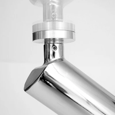 Eileen 43.3 Inch Contemporary Round Dining Table With Clear Tempered Transparent Glass Tabletop And Pedestal Legs-The Pop Maison 4 Eileen 43.3 Inch Contemporary Round Dining Table With Clear Tempered Transparent Glass Tabletop And Pedestal Legs-The Pop Maison - Image 4