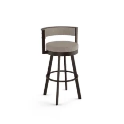 26" Browser Swivel Counter Height Barstool With Upholstered Seat - Amisco 23 26" Browser Swivel Counter Height Barstool With Upholstered Seat - Amisco -Furniture Haven Shop GUEST 1d42e32a 9e40 4c05 b722 960652ee6959