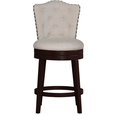 Edenwood Swivel Counter Height Barstool Cream - Hillsdale Furniture 2 Edenwood Swivel Counter Height Barstool Cream - Hillsdale Furniture - Image 2