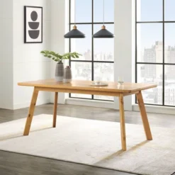 73" Shelburne Dining Table Warm Natural - Alaterre Furniture