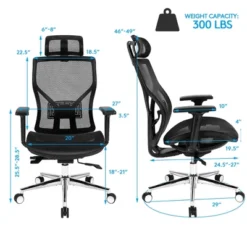 Costway Ergonomic Office Chair High-Back Mesh Chair W/Adjustable Lumbar Support 12 Costway Ergonomic Office Chair High-Back Mesh Chair W/Adjustable Lumbar Support -Furniture Haven Shop GUEST 1e99d865 c576 4b32 9f55 feb0883d3e8d