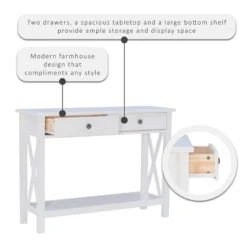 Davis Console Table - Linon -Furniture Haven Shop GUEST 1ee3a289 d8ac 49dc 899a a6042e1172f3