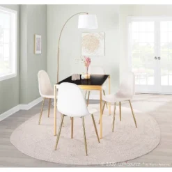 Set Of 2 Pebble Contemporary Dining Chairs Gold/Cream - LumiSource 18 Set Of 2 Pebble Contemporary Dining Chairs Gold/Cream - LumiSource -Furniture Haven Shop GUEST 1ef056a1 e016 43a0 b004 6f913b968f05