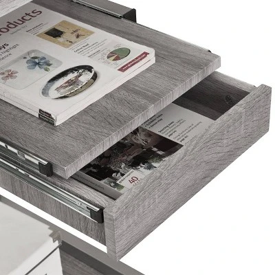 Complete Computer Workstation Desk Gray - Techni Mobili 19 Complete Computer Workstation Desk Gray - Techni Mobili - Image 19