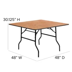 Flash Furniture 4-Foot Square Wood Folding Banquet Table 10 Flash Furniture 4-Foot Square Wood Folding Banquet Table -Furniture Haven Shop GUEST 204f1f10 0551 4fe1 b0ad 1cb0c1863e8a