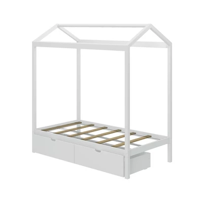 Max & Lily Twin House Bed With Storage Drawers 2 Max & Lily Twin House Bed With Storage Drawers - Image 2