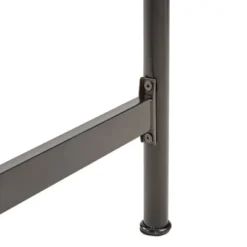 Queen Rathbone Nailhead Trim Upholstered Metal Bed Black/Oatmeal - Inspire Q -Furniture Haven Shop GUEST 205981fd ed40 4822 81a7 252174378477