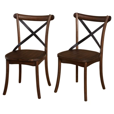 Set Of 2 Constance Cross Back Dining Chairs - Buylateral 5 Set Of 2 Constance Cross Back Dining Chairs - Buylateral - Image 5