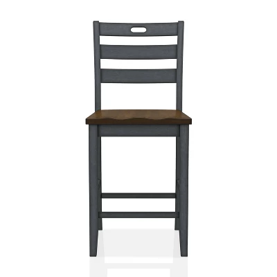 2pk Danforthe Ladder Back Counter Height Chairs - HOMES: Inside + Out 2 2pk Danforthe Ladder Back Counter Height Chairs - HOMES: Inside + Out - Image 2