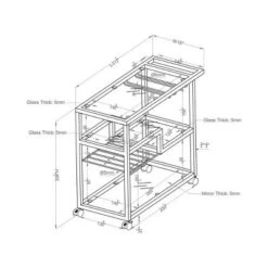 Kayla Cart Chrome - HOMES: Inside + Out -Furniture Haven Shop GUEST 2094c738 4b06 4412 b3d3 46c1497b7ff4