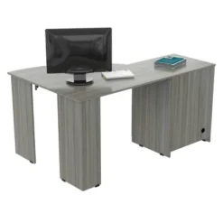 Corner Workcenter Gray - Inval -Furniture Haven Shop GUEST 20a280d1 4514 4891 b00f bcea6a47ee8c