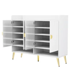 11-Tier Modern Wood Shoe Cabinet With Adjustable Shelves - ModernLuxe 13 11-Tier Modern Wood Shoe Cabinet With Adjustable Shelves - ModernLuxe -Furniture Haven Shop GUEST 20aae3ea 8621 4208 b336 b55705c65e92