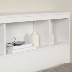Full Fusion Bookcase Headboard Pure White - South Shore -Furniture Haven Shop GUEST 21df641e db83 4f3f b21d 62c509e27eaf