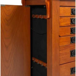 Delia Jewelry Armoire Brown - Powell Company -Furniture Haven Shop GUEST 2245716a fa42 47af 9bbe f7ab634fcde4