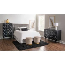 5 Drawer Geo Textured Chest - Linon -Furniture Haven Shop GUEST 22a07bbc 57fc 466e 93cf f34d557d4e56