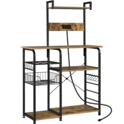 Yaheetech 4-Tier 55" Kitchen Baker's Rack With Power Outlet -Furniture Haven Shop GUEST 232cd2f4 2b2a 4645 805f 42c0a45b2e3d