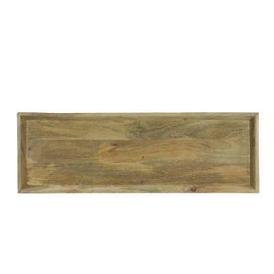 Meagher Rustic Handcrafted Mango Wood Console Table Natural - Christopher Knight Home 3 Meagher Rustic Handcrafted Mango Wood Console Table Natural - Christopher Knight Home - Image 3