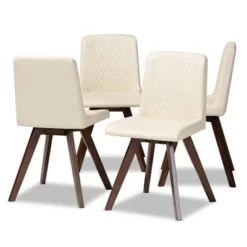 Set Of 4 Pernille Faux Leather Walnut Finished Dining Chairs - Baxton Studio 11 Set Of 4 Pernille Faux Leather Walnut Finished Dining Chairs - Baxton Studio -Furniture Haven Shop GUEST 24ad8f43 a568 4376 986b 17a0d670f57e