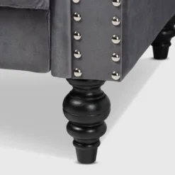 Emma Velvet Upholstered Button Tufted Chesterfield Sofa - Baxton Studio 15 Emma Velvet Upholstered Button Tufted Chesterfield Sofa - Baxton Studio -Furniture Haven Shop GUEST 24b928b7 fa6a 4389 b68b 5bf551a90642