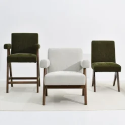 Set Of 2 Morgan Upholstered 19.7" Wider Seat And Armrest With Upside Down "V" Shape Design Rubberwood Legs Accent Chair-The Pop Maison 15 Set Of 2 Morgan Upholstered 19.7" Wider Seat And Armrest With Upside Down "V" Shape Design Rubberwood Legs Accent Chair-The Pop Maison -Furniture Haven Shop GUEST 25dbcd51 d3d0 4336 9c2a fd78bcd0c3c8