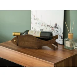Vintiquewise Wooden Fish Shaped Vintage Decorative Single Bottle Wine Holder -Furniture Haven Shop GUEST 25f6b8a6 dbf9 4ac5 b543 0ef445fa8840