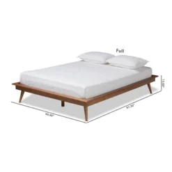 Karine Wood Platform Bed Frame - Baxton Studio