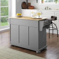 Alexandria Kitchen Island With Wood Top Vintage Gray/Natural - Crosley -Furniture Haven Shop GUEST 26bf5b1c 9b16 4dc5 9fcd 820874c0a84d