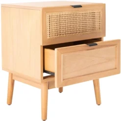 Baisley 2 Drawer Rattan Nightstand - Natural - Safavieh -Furniture Haven Shop GUEST 26d95556 edd0 4ced b4f3 4320331d903d