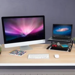 Mount-It! 2 Tier Desk Organizer Riser | Computer Monitor Stand With Keyboard Storage Shelf For Desktops, Laptops, Printers, Home Office Space Saver 13 Mount-It! 2 Tier Desk Organizer Riser | Computer Monitor Stand With Keyboard Storage Shelf For Desktops, Laptops, Printers, Home Office Space Saver -Furniture Haven Shop GUEST 278c3ce8 f5de 4e59 a6bb 0646171d0a8f