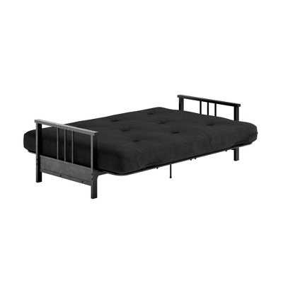 Full Anders Metal Arm Futon With 6" Microfiber Mattress - Room & Joy 4 Full Anders Metal Arm Futon With 6" Microfiber Mattress - Room & Joy - Image 4