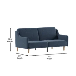 Flash Furniture Delphine Premium Convertible Split Back Sofa Futon With Curved Armrests And Solid Wood Legs 17 Flash Furniture Delphine Premium Convertible Split Back Sofa Futon With Curved Armrests And Solid Wood Legs -Furniture Haven Shop GUEST 27aebfc5 ae22 4135 bc35 7cf2fc4e7406 1