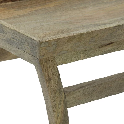 Meagher Rustic Handcrafted Mango Wood Console Table Natural - Christopher Knight Home 6 Meagher Rustic Handcrafted Mango Wood Console Table Natural - Christopher Knight Home - Image 6