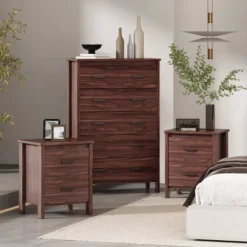 3pc Olimont Contemporary Dresser And Nightstand Set Walnut - Christopher Knight Home 16 3pc Olimont Contemporary Dresser And Nightstand Set Walnut - Christopher Knight Home -Furniture Haven Shop GUEST 27d00186 ce46 4319 94b2 d6e74fea92b6