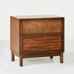Wood & Cane Transitional Nightstand - Hearth & Hand™ With Magnolia 19 Wood & Cane Transitional Nightstand - Hearth & Hand™ With Magnolia -Furniture Haven Shop GUEST 27e1b45f d228 494b a9ec 75b5bcedc7f2