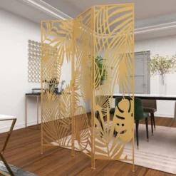 Glam Metal Palms Room Divider Screen Gold - Olivia & May 20 Glam Metal Palms Room Divider Screen Gold - Olivia & May -Furniture Haven Shop GUEST 28f08c5c 9362 4d0b b5b0 17351f4f42c3