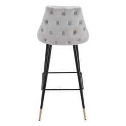 29.5" Luxe Velvet Barstool - ZM Home -Furniture Haven Shop GUEST 2946460d abef 487c 8915 9d865a4ef9bb