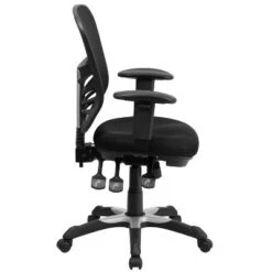 Emma And Oliver Mid-Back Black Mesh Multifunction Ergonomic Office Chair With Adjustable Arms 15 Emma And Oliver Mid-Back Black Mesh Multifunction Ergonomic Office Chair With Adjustable Arms -Furniture Haven Shop GUEST 2a7bc50b a498 4c74 8189 c539c337989a