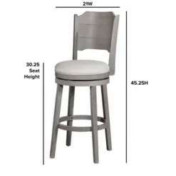 30.25" Clarion Swivel Barstool Distressed Gray - Hillsdale Furniture -Furniture Haven Shop GUEST 2ab6b461 c424 4b76 a674 4e17206494b6